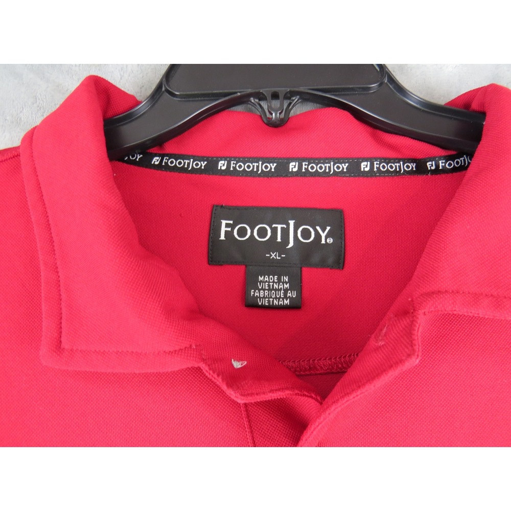 FootJoy Tampa Palms Golf Country Club Polo Shirt Mens XL Red Performance - Picture 2 of 7